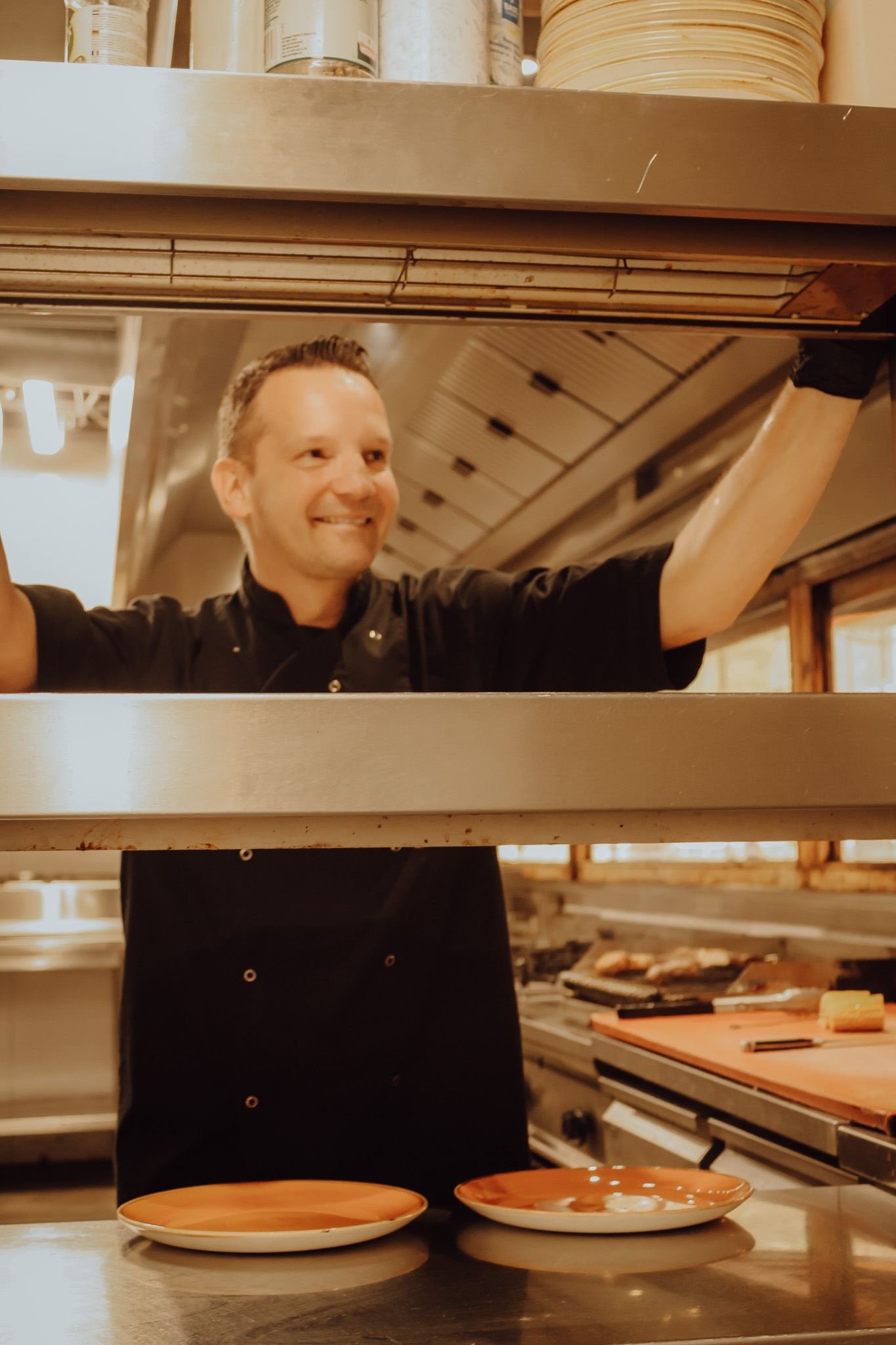 Chef in de keuken van Saloon Rodeo